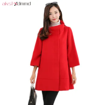 AKSLXDMMD Mid-long Wool Coat 2019 New Winter Jacket Women Casual Three Quarter Sleeve Vintage Winter Woolen Coat LH1257
AKSLXDMMD Mid-long Wool Coat 2019 New Winter Jacket Women Casual Three Quarter Sleeve Vintage Winter Woolen Coat LH1257
