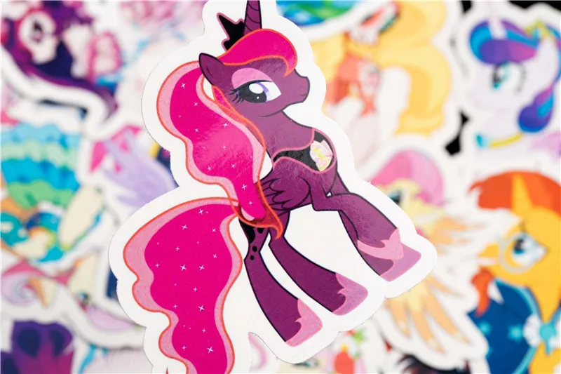 31PCS Cute Cartoon Sticker Set For Children Travel Case Bicycle Fridge Laptop Kid Toy Anime Stickers Little Pony Sticker (11)