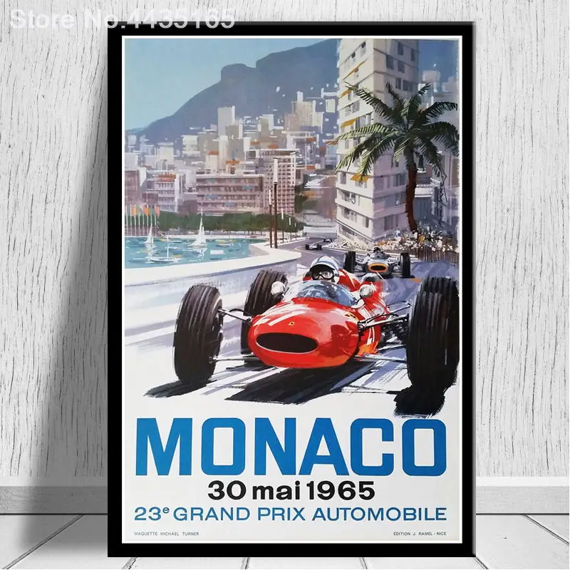1958 to 2006 Monaco Racing Competition Retro Classic Poster Grand Prix Motor Posters and Prints Wall Art Picture Home Decor
1958 to 2006 Monaco Racing Competition Retro Classic Poster Grand Prix Motor Posters and Prints Wall Art Picture Home Decor