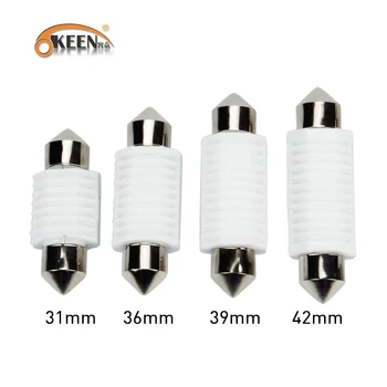 OKEEN 10PCS 36mm ceramics LED light bulbs auto festoon 12V LED Dome Interior LED Lights Auto reading dome license plate lamp
OKEEN 10PCS 36mm ceramics LED light bulbs auto festoon 12V LED Dome Interior LED Lights Auto reading dome license plate lamp