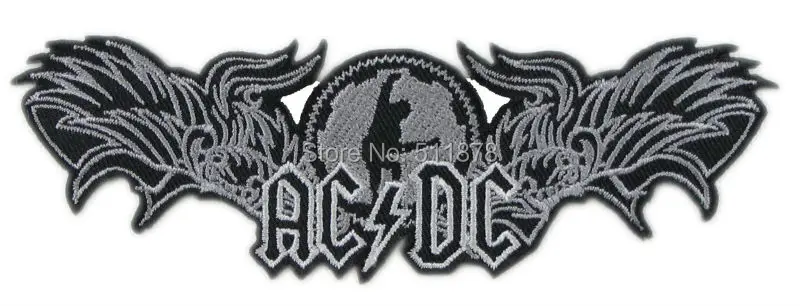 5.3" ACDC Black & Silver Rock Punk retro applique iron on patch Metalcore heavy metal music band sew on Biker Vest badge
5.3" ACDC Black & Silver Rock Punk retro applique iron on patch Metalcore heavy metal music band sew on Biker Vest badge