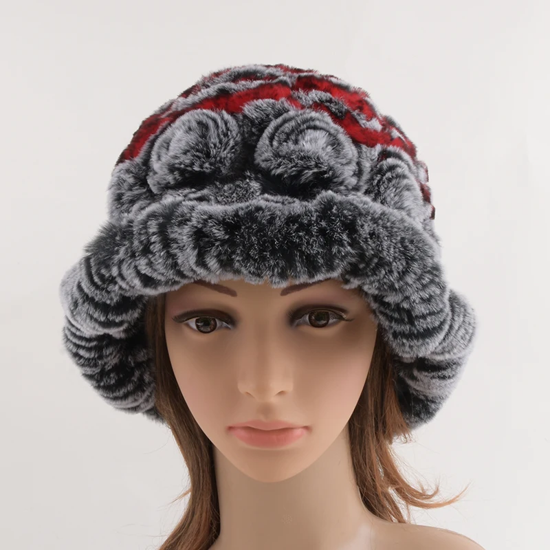 Fur Hat Female Winter Genuine Rabbit Rex Caps Knitted Bucket Hats Women Rabbit Hats
Fur Hat Female Winter Genuine Rabbit Rex Caps Knitted Bucket Hats Women Rabbit Hats