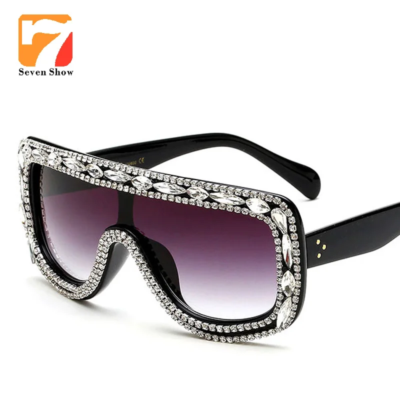 Oversized Sunglasses Women Brand Designer Luxury Crystal Sexy Sunglasses Rhinestone Conjoined Shades Oculos De Sol Feminino
Oversized Sunglasses Women Brand Designer Luxury Crystal Sexy Sunglasses Rhinestone Conjoined Shades Oculos De Sol Feminino