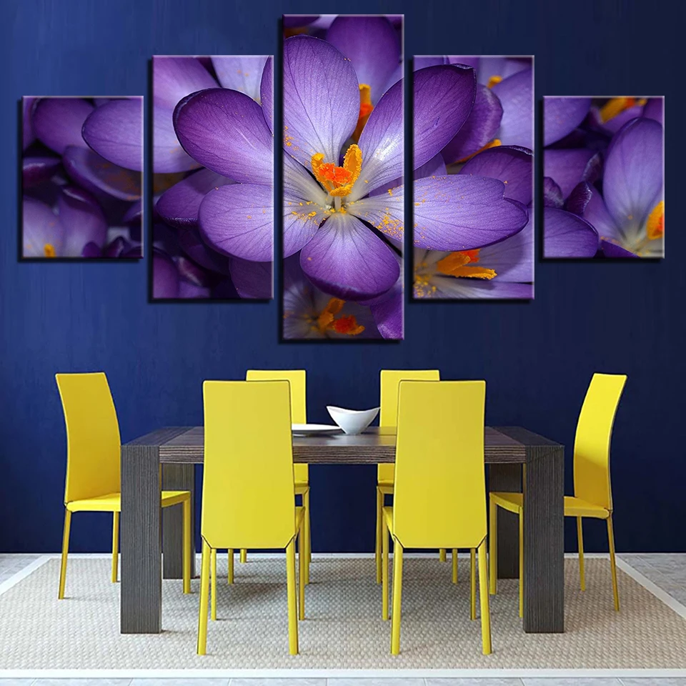Wall Art Abstract Decorative Modular Pictures 5 Panel Purple Flowers Framework Canvas Painting For Living Room Bedroom Prints
Wall Art Abstract Decorative Modular Pictures 5 Panel Purple Flowers Framework Canvas Painting For Living Room Bedroom Prints