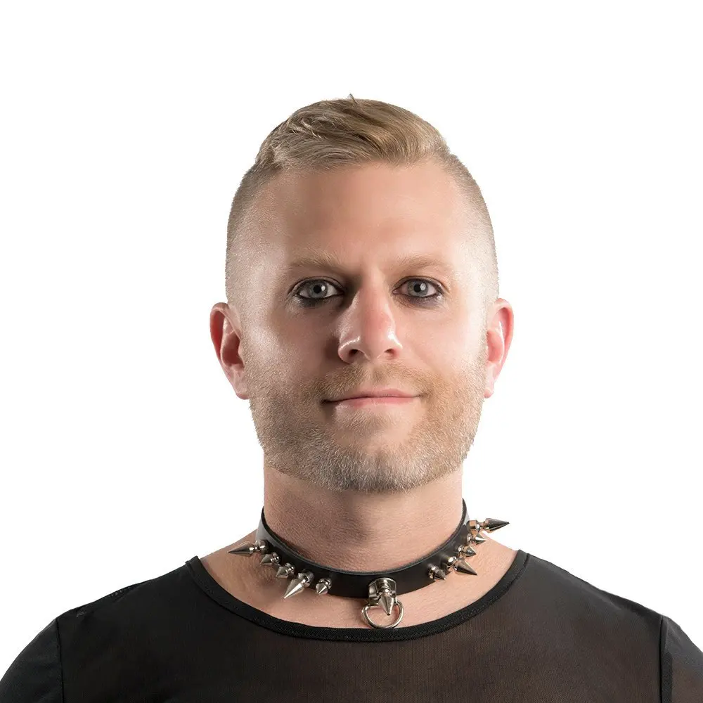 Men Fashion Sexy handmade Leather Punk chokers Necklace belt Goth Collar club party goth Torques bullet
Men Fashion Sexy handmade Leather Punk chokers Necklace belt Goth Collar club party goth Torques bullet