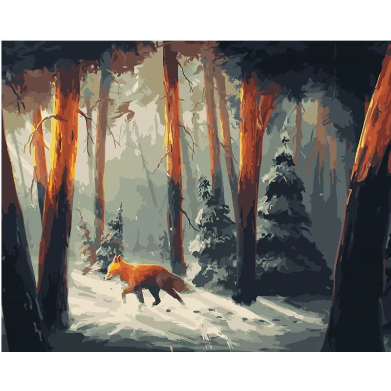 Painting By Numbers DIY Dropshipping 40x50 50x65cm Firefox in the mountains Animal Canvas Wedding Decoration Art picture Gift
Painting By Numbers DIY Dropshipping 40x50 50x65cm Firefox in the mountains Animal Canvas Wedding Decoration Art picture Gift