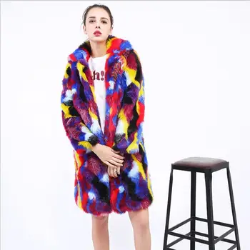 European and American women's faux fur coat hip hop style warm coat color Rabbit Fur long color matching fashion
European and American women's faux fur coat hip hop style warm coat color Rabbit Fur long color matching fashion