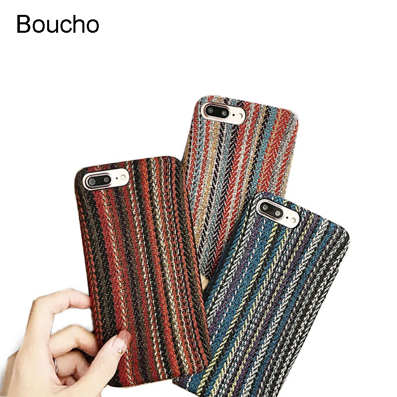 Boucho Soft Leather Case For iphone X 6/7/8 plus Phone Cases for iphone 6 6s 7 8 Plus 7plus Vintage Colourful Cloth Back Cover
Boucho Soft Leather Case For iphone X 6/7/8 plus Phone Cases for iphone 6 6s 7 8 Plus 7plus Vintage Colourful Cloth Back Cover