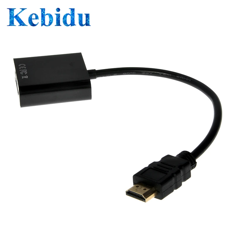 Kebidu HDMI to VGA Male to Female Video Adapter Converter Cable 1080P Digital to Analog Audio for PC Laptop Tablet Projector
Kebidu HDMI to VGA Male to Female Video Adapter Converter Cable 1080P Digital to Analog Audio for PC Laptop Tablet Projector