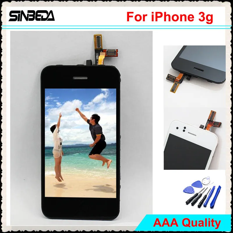 With Front Camera & Button & Tool Sinbeda For iPhone 3 3G LCD Screen Display Touch Screen Digitizer Assembly For IPHONE 3G LCD
With Front Camera & Button & Tool Sinbeda For iPhone 3 3G LCD Screen Display Touch Screen Digitizer Assembly For IPHONE 3G LCD
