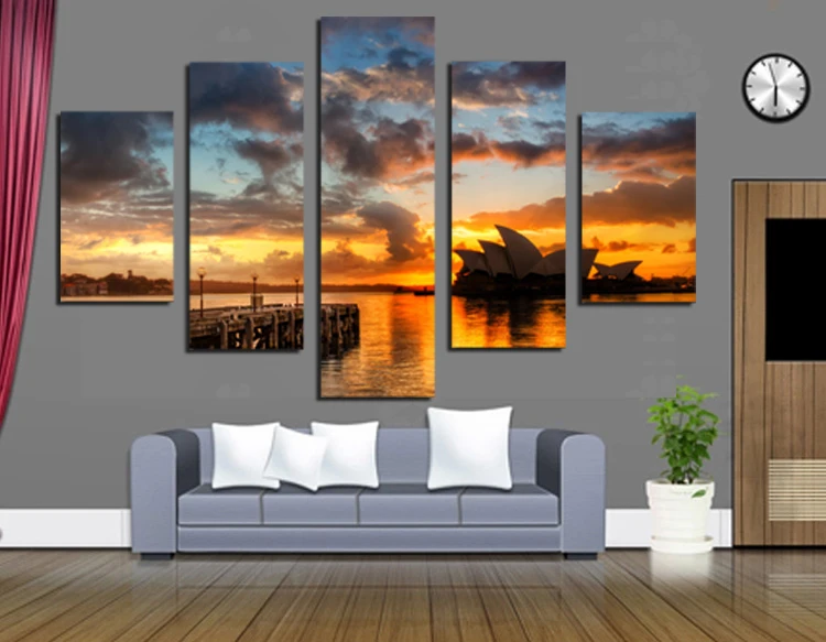 Modern Giclee Print Sydney Opera House 5 panels Canvas Painting Printed on Canvas for Home Decoration Pictures Wall Art No Frame
Modern Giclee Print Sydney Opera House 5 panels Canvas Painting Printed on Canvas for Home Decoration Pictures Wall Art No Frame