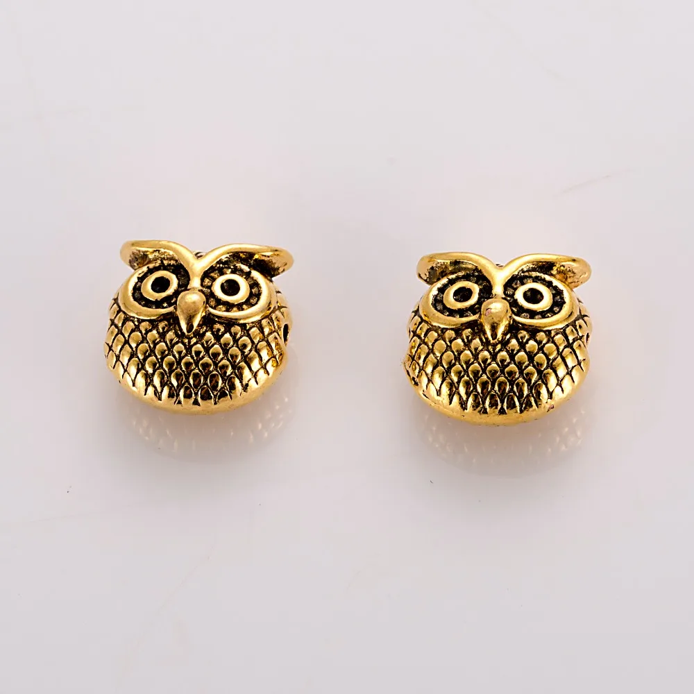 Wholesale 50pcs/lot Metal Charms Fit Jewelry DIY Making gold silver color Owl Beads Spacer Beads for bracelet and finding
Wholesale 50pcs/lot Metal Charms Fit Jewelry DIY Making gold silver color Owl Beads Spacer Beads for bracelet and finding