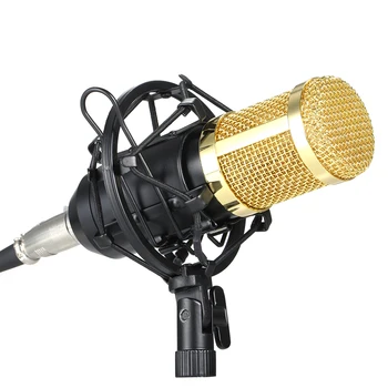 BM800 Condenser Microphone Lit Pro Audio Studio Recording Brocasting Adjustable Mic Suspension Scissor Arm Pop Filter Microphone
BM800 Condenser Microphone Lit Pro Audio Studio Recording Brocasting Adjustable Mic Suspension Scissor Arm Pop Filter Microphone