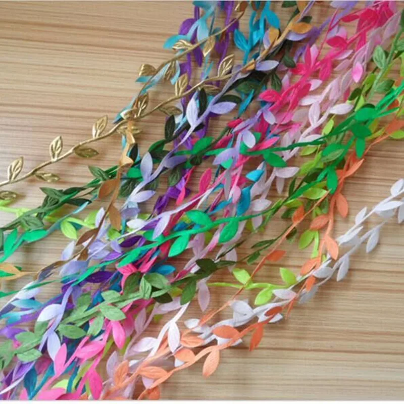 2m Artificial Green Flower Silk Leaves Rattan DIY Garland Accessory For Home Wedding Decoration Artificial Scrapbooking Flower
2m Artificial Green Flower Silk Leaves Rattan DIY Garland Accessory For Home Wedding Decoration Artificial Scrapbooking Flower