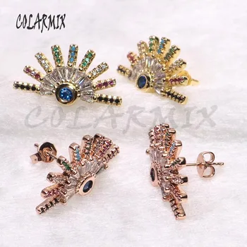 10 pairs Blue eye earrings half solar rainbow zircon earrings accessories for women gift for girls 9300
10 pairs Blue eye earrings half solar rainbow zircon earrings accessories for women gift for girls 9300