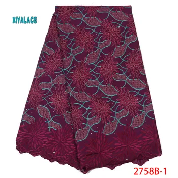 African Lace Fabric 2019 High Quality Lace Voile Lace Fabric New Design Swiss Voile Lace Switzerland Add Stones YA2758B-1
African Lace Fabric 2019 High Quality Lace Voile Lace Fabric New Design Swiss Voile Lace Switzerland Add Stones YA2758B-1