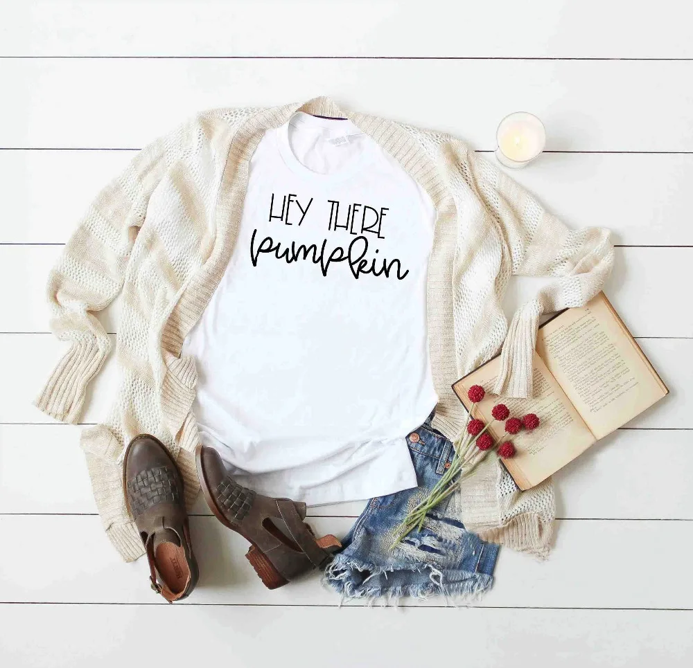 Hey There Pumpkin Shirt women fashion slogan simple styel street party t-shirt Bonfire and Flannel cotton casual aesthetic tees
Hey There Pumpkin Shirt women fashion slogan simple styel street party t-shirt Bonfire and Flannel cotton casual aesthetic tees