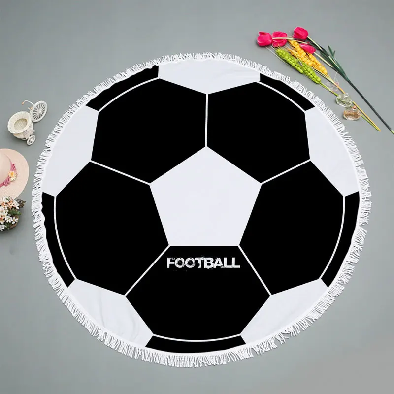 Football basketball volleyball Round Large Beach Towel Microfiber for Adults with Tassel 150cm Diameter Soft Shawl Yoga Mat
Football basketball volleyball Round Large Beach Towel Microfiber for Adults with Tassel 150cm Diameter Soft Shawl Yoga Mat