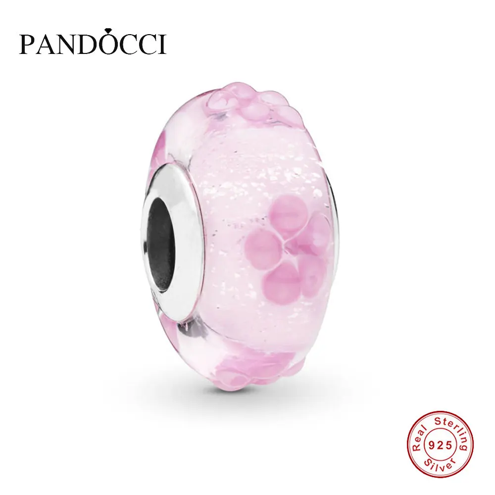QANDOCCI 925 Sterling Silver Pink Flower Murano Glass Charm Fit Original Bangle Bracelet DIY Jewelry 2019 Spring
QANDOCCI 925 Sterling Silver Pink Flower Murano Glass Charm Fit Original Bangle Bracelet DIY Jewelry 2019 Spring