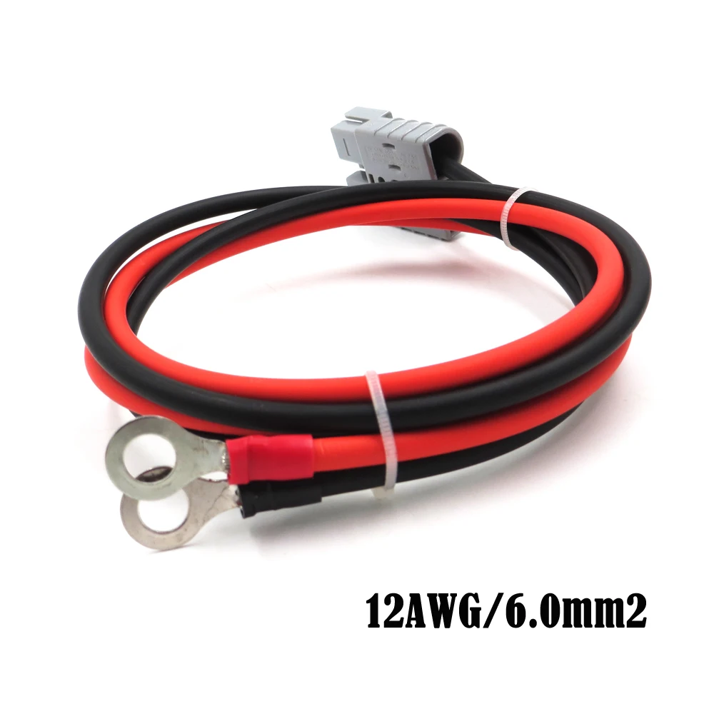 PowerPole Plug 6mm2 10awg 1ft 3ft 6ft 9ft 50A 600V Extend cable solar cable Connect with M8 terminal ring Battery lug bolt tab
PowerPole Plug 6mm2 10awg 1ft 3ft 6ft 9ft 50A 600V Extend cable solar cable Connect with M8 terminal ring Battery lug bolt tab