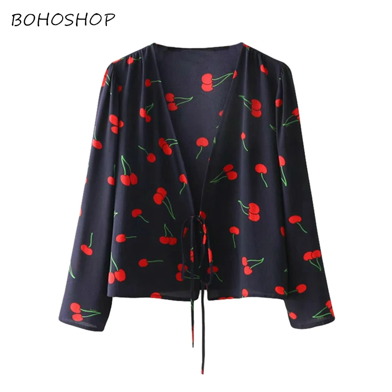 Women blouses Spring fashion V-neck Cherry floral print rayon shirt loose top long sleeve shirts blusas female oversize
Women blouses Spring fashion V-neck Cherry floral print rayon shirt loose top long sleeve shirts blusas female oversize