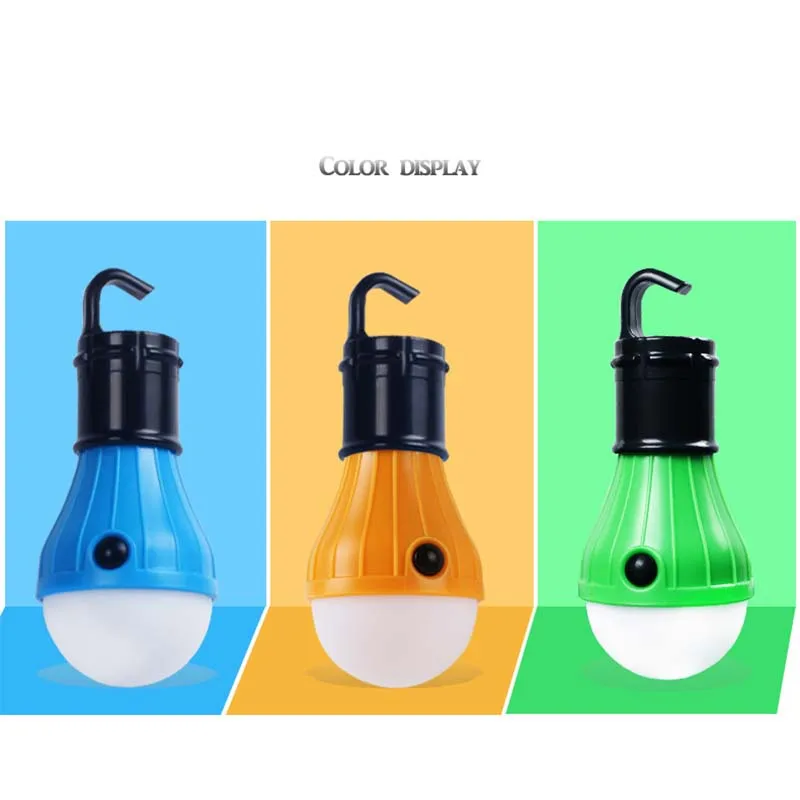 Portable LED Bulb Soft Light Outdoor Hanging Tent Camping Flashlight Lamp Waterproof Lanterns Night Lights Use 3*AAA Battery
Portable LED Bulb Soft Light Outdoor Hanging Tent Camping Flashlight Lamp Waterproof Lanterns Night Lights Use 3*AAA Battery
