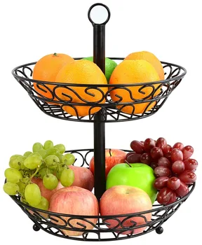2-Tier Countertop Fruit Basket Holder & Decorative Bowl Stand-Perfect for Fruit, Vegetables, Snacks, Household Items
2-Tier Countertop Fruit Basket Holder & Decorative Bowl Stand-Perfect for Fruit, Vegetables, Snacks, Household Items