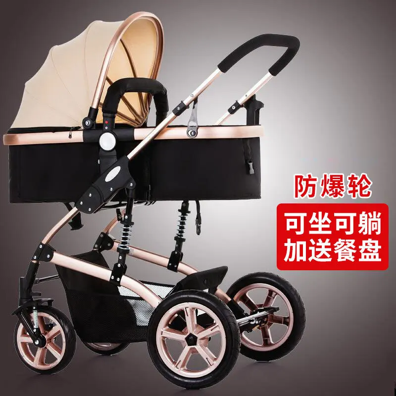 High-view Baby Trolley Can Sit On Reclining Baby Trolley Bb Baby Trolley Folding Two-way Shock Absorber Child Trolley
High-view Baby Trolley Can Sit On Reclining Baby Trolley Bb Baby Trolley Folding Two-way Shock Absorber Child Trolley