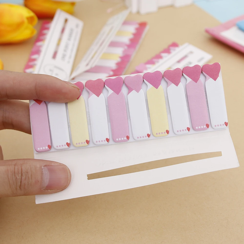 1 pcs Kawaii Love Heart Sticky Memo Pad Notes N Times leave message Stickers Memo Korean Stationery office household supplies
1 pcs Kawaii Love Heart Sticky Memo Pad Notes N Times leave message Stickers Memo Korean Stationery office household supplies