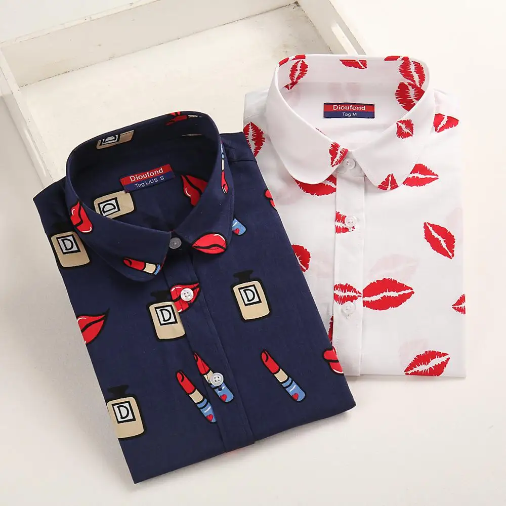 Dioufond Floral Autumn Shirts Women Blouse Vintage Print Long Sleeve Female Top Cotton Ladies Blusas Fashion Plus Size Clothing
Dioufond Floral Autumn Shirts Women Blouse Vintage Print Long Sleeve Female Top Cotton Ladies Blusas Fashion Plus Size Clothing