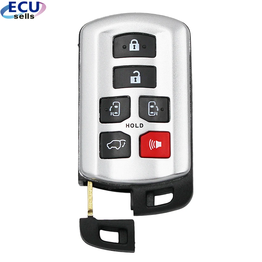 Replacement Smart Remote key shell for TOYOTA SIENNA 11-17 with uncut small key
Replacement Smart Remote key shell for TOYOTA SIENNA 11-17 with uncut small key