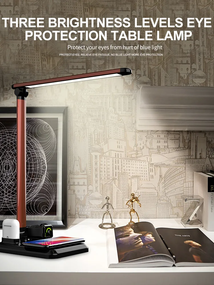 10w Fast Qi Wireless Charger with Foldable desk lamp Light 4 in 1 Wireless Charging Pad for airpods iPhone X XS XR Samsung S9 S8
10w Fast Qi Wireless Charger with Foldable desk lamp Light 4 in 1 Wireless Charging Pad for airpods iPhone X XS XR Samsung S9 S8