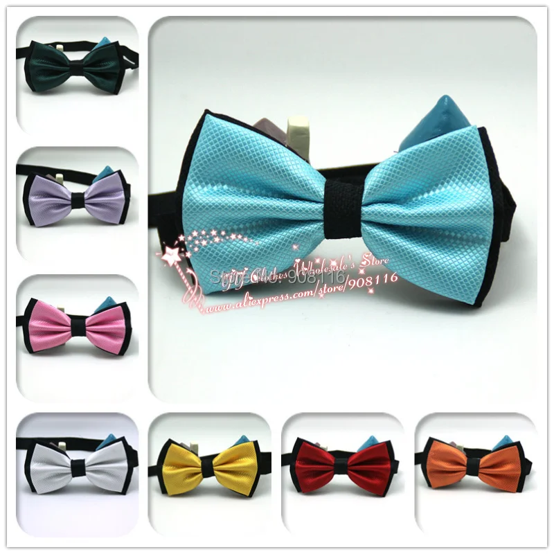 23Colors Brand NEW Mens Polyester woven solid Check tuxedo Adjustable Neck bowtie Bow Ties Men fashion party neckties butterfly |