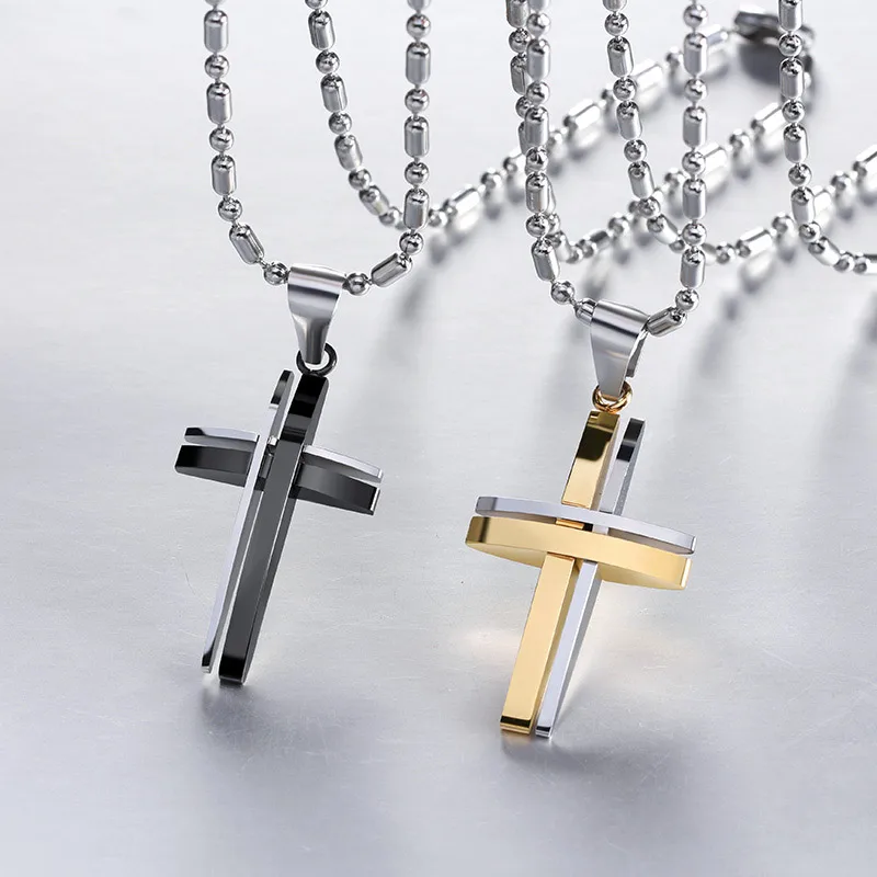 ORSA JEWELS Males Gold & Black Cross Cut Necklace 316L Stainless Steel Pendant Necklace for Men Best Christmas Gift DGTN10
ORSA JEWELS Males Gold & Black Cross Cut Necklace 316L Stainless Steel Pendant Necklace for Men Best Christmas Gift DGTN10