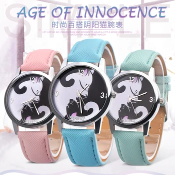 DHL free 100pcs/lot, black and white Yiyang cat watches for ladies women fashion quartz Leather watches Femmes Montres
DHL free 100pcs/lot, black and white Yiyang cat watches for ladies women fashion quartz Leather watches Femmes Montres
