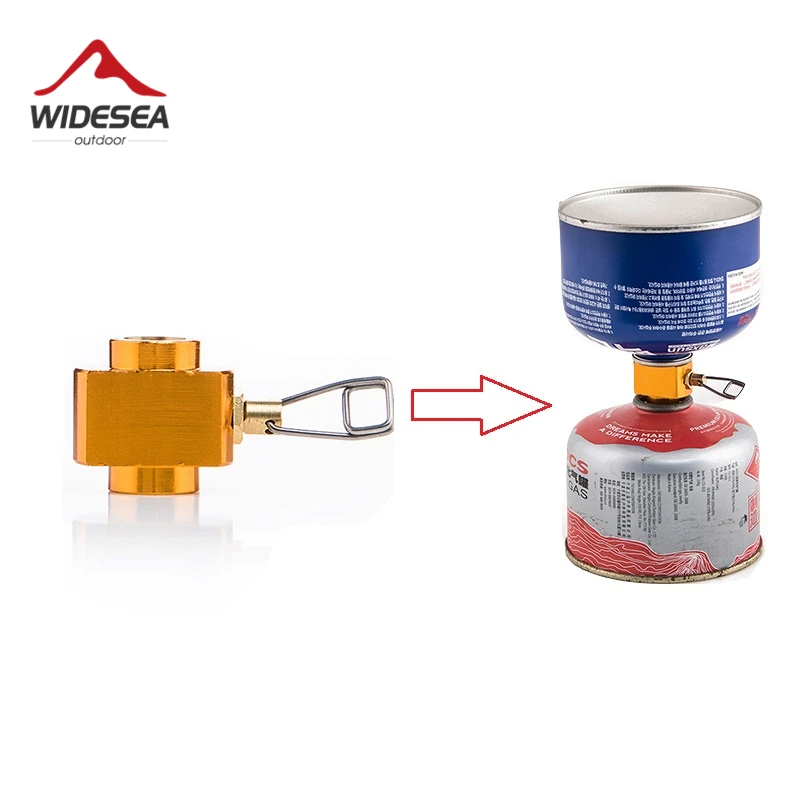 

Widesea Camping Stove Propane Refill Adapter Gas Burner Gas Filling Butane Cylinder Tank LPG Saver Camping Equipment