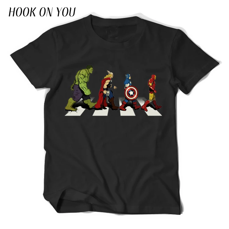 2017 Summer Newest The Avengers Men T Shirt Avenger Road Superhero Design T-Shirt 100%Cotton Short Sleeve Tops Tees Cool Clothes
2017 Summer Newest The Avengers Men T Shirt Avenger Road Superhero Design T-Shirt 100%Cotton Short Sleeve Tops Tees Cool Clothes