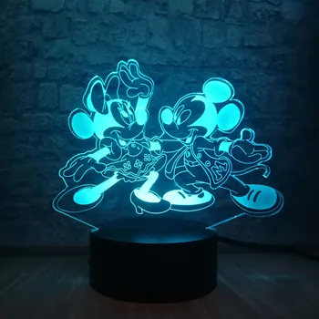 New 2019 3D LED Lamp Mouse Mickey Minnie friends USB Touch Table Lamp Kids Bedroom NightLight Decor Christmas New Year Girl Gift
New 2019 3D LED Lamp Mouse Mickey Minnie friends USB Touch Table Lamp Kids Bedroom NightLight Decor Christmas New Year Girl Gift
