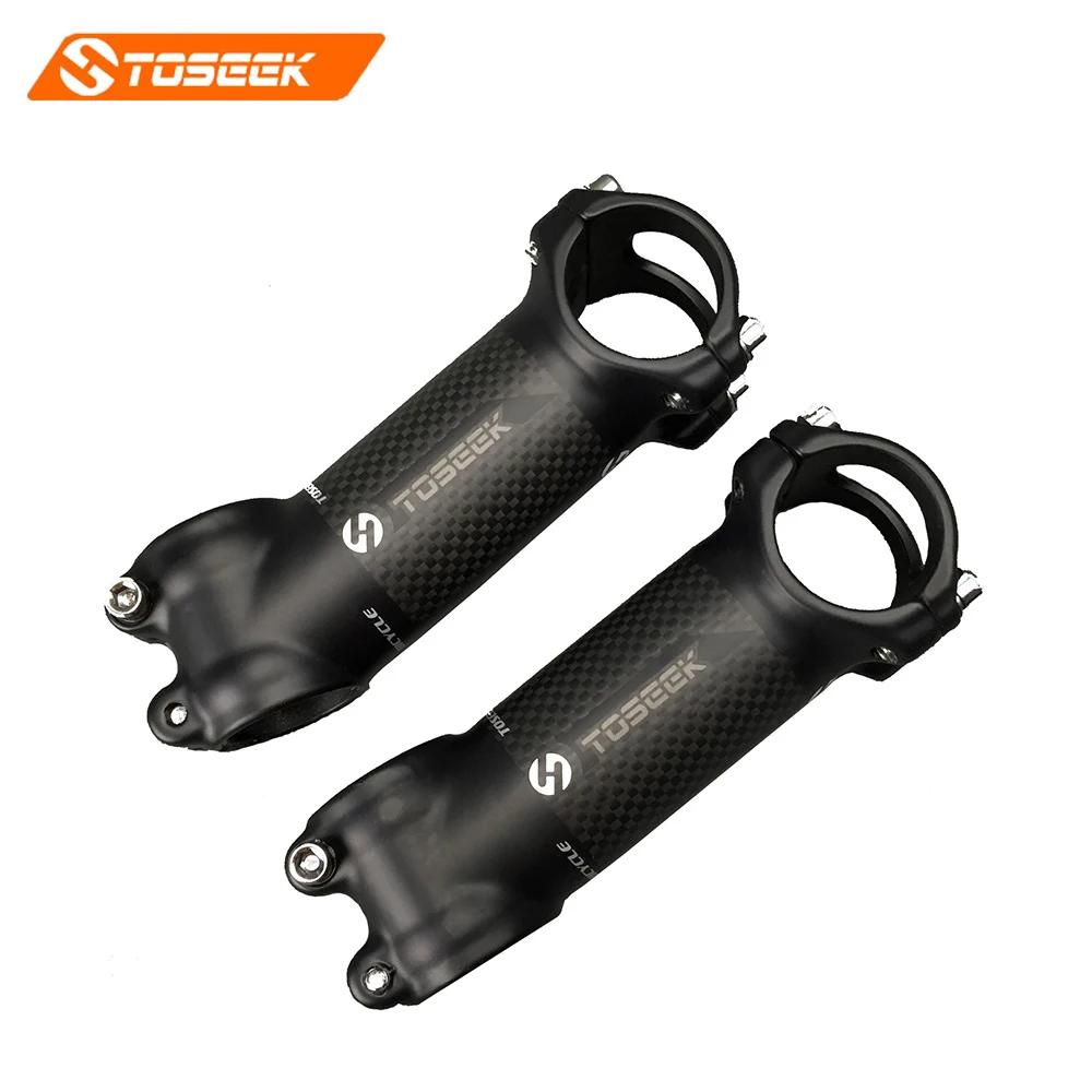 Toseek road Bicycle stem Aluminum Carbon Stem MTB Mountain Bike Stem Bike Parts 31.8*60-120mm 3K matt black
Toseek road Bicycle stem Aluminum Carbon Stem MTB Mountain Bike Stem Bike Parts 31.8*60-120mm 3K matt black