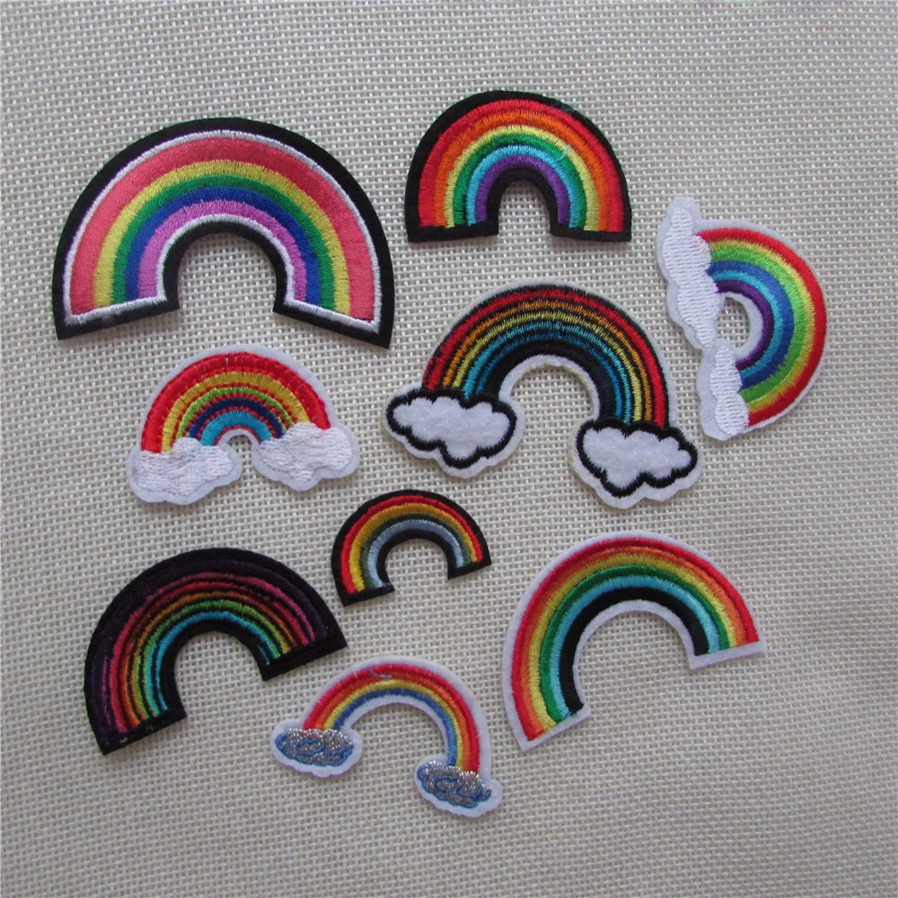 hot sale fashion rainbow Embroidery hot melt adhesive applique embroidery patch DIY clothing accessory patches 1pcs sell
hot sale fashion rainbow Embroidery hot melt adhesive applique embroidery patch DIY clothing accessory patches 1pcs sell
