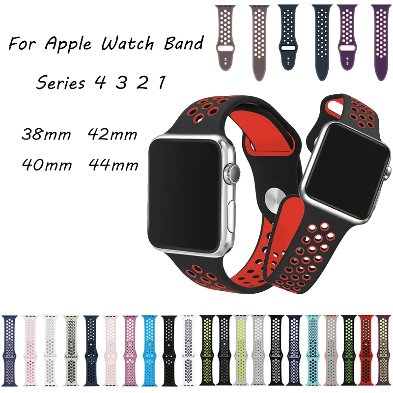 Sport Soft Silicone Strap For Apple Watch Band 4 44mm 40mm Bracelet Replacement Band For iwatch 3 2 1 42mm 38mm Wrist Watchbands
Sport Soft Silicone Strap For Apple Watch Band 4 44mm 40mm Bracelet Replacement Band For iwatch 3 2 1 42mm 38mm Wrist Watchbands