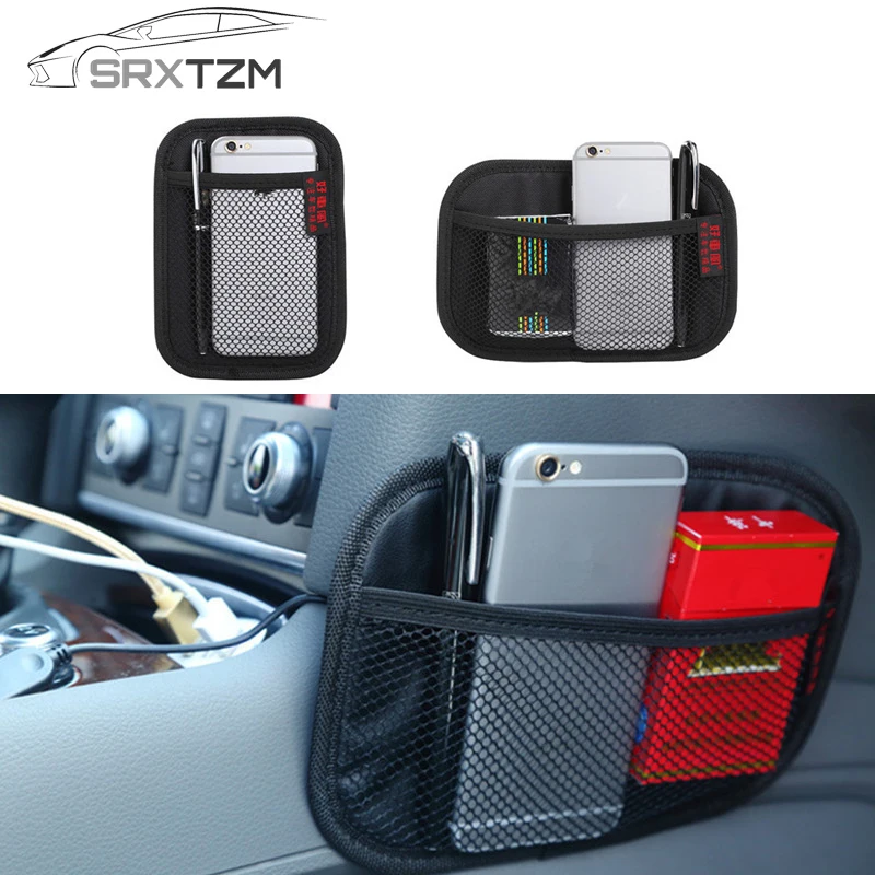 SRXTZM Universal Black Car Storage Pocket Net for Coach/Bus,Stick-on Cars Organizer Mesh Holder for Phones/Cigar/Receipts 1pcs
SRXTZM Universal Black Car Storage Pocket Net for Coach/Bus,Stick-on Cars Organizer Mesh Holder for Phones/Cigar/Receipts 1pcs