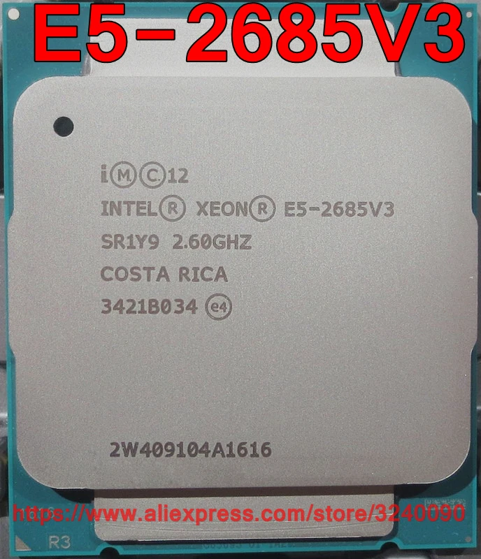 Intel Xeon CPU E5 V3 E5-2685V3 QS 2.60GHz 12-Cores 30M LGA2011-3 E5-2685 V3 processor E5 2685V3 free shipping E5 2685 V3 2680V3
Intel Xeon CPU E5 V3 E5-2685V3 QS 2.60GHz 12-Cores 30M LGA2011-3 E5-2685 V3 processor E5 2685V3 free shipping E5 2685 V3 2680V3