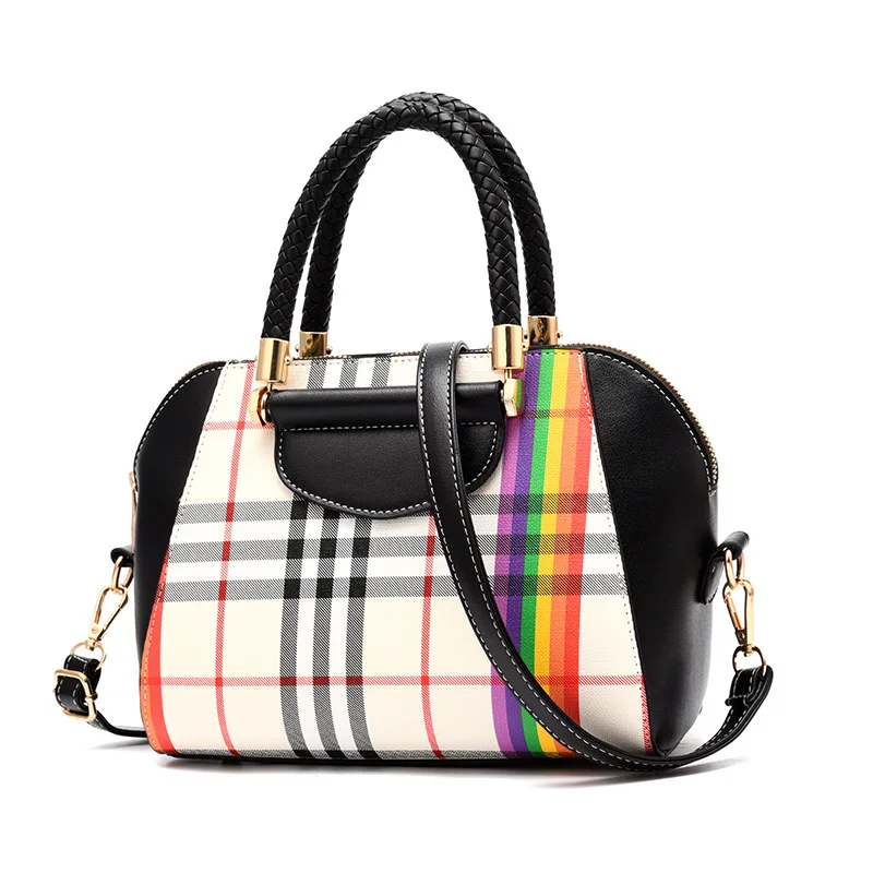 2018 Spring and summer New Boston European American plaid women's handbag fashion foreign trade women's bag a hair generation
2018 Spring and summer New Boston European American plaid women's handbag fashion foreign trade women's bag a hair generation