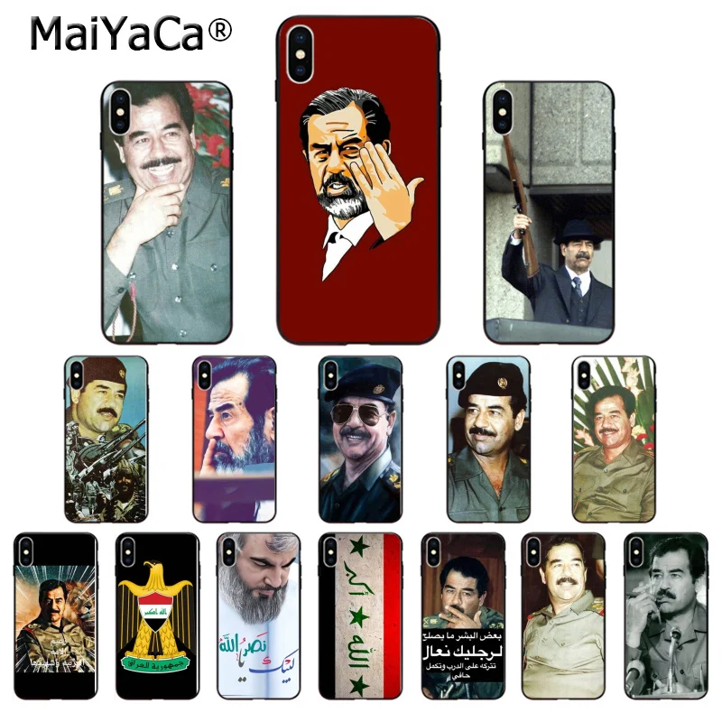 MaiYaCa Saddam Hussein Iraq Smart Cover Black Soft Shell Phone Case for iPhone 11 pro max X XS MAX 6 6S 7 7plus 8 8Plus 5 5S XR
MaiYaCa Saddam Hussein Iraq Smart Cover Black Soft Shell Phone Case for iPhone 11 pro max X XS MAX 6 6S 7 7plus 8 8Plus 5 5S XR