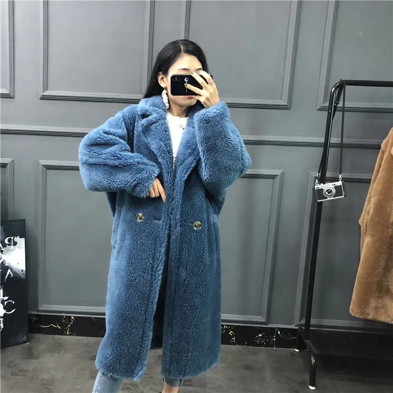 Women fur overcoat Teddy bear sheep shearing fur long wool coat thick warm ladies suede clothing
Women fur overcoat Teddy bear sheep shearing fur long wool coat thick warm ladies suede clothing