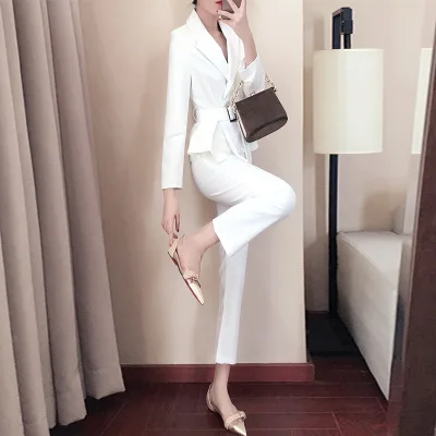 Fashion women's professional wear suit female 2019 new ladies West decoration body wild professional commuter two-piece
Fashion women's professional wear suit female 2019 new ladies West decoration body wild professional commuter two-piece