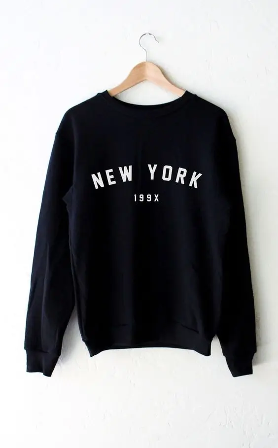 New York 199x sweatshirt moletom do tumblr Jumper long sleeve Jumper high quality Unisex fashion aesthetic sweatshirt drop ship
New York 199x sweatshirt moletom do tumblr Jumper long sleeve Jumper high quality Unisex fashion aesthetic sweatshirt drop ship