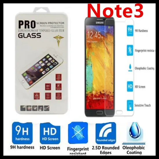 200 шт. для Samsung Galaxy Note 3 Закаленное Стекло 9H 0 мм Глянцевая Премиум Защита экрана 2.5D