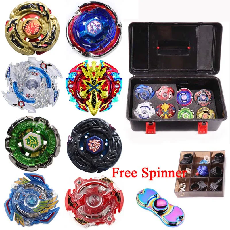 8pcs/set Spin Tops Gyros Burst Blades Launcher Handle Metal Funsion 4D B34 B35 BB48 BB66 Gold Gragon Toys
8pcs/set Spin Tops Gyros Burst Blades Launcher Handle Metal Funsion 4D B34 B35 BB48 BB66 Gold Gragon Toys